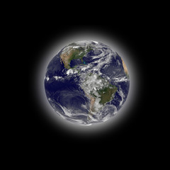 Planet Earth from space. Image elements furnished by NASA.	