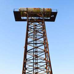 Rusty water tower