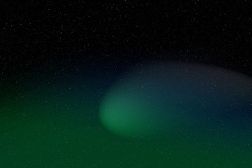 Comet in cosmos from the space