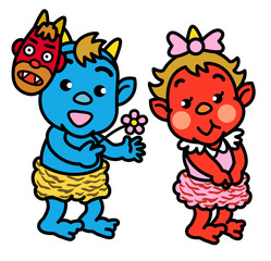 青鬼の子供のプレゼント