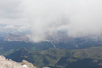 Dolomiti Mountains in Val di Fassa Italy