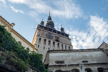 Obraz premium Street view in Sighisoara, medieval town of Transylvania, Romania&nbsp;