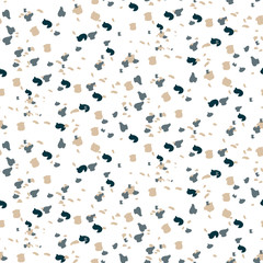 Neutral colors granite texture seamless vector print.