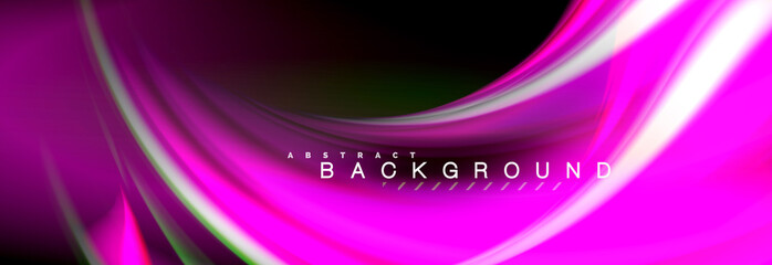 Blurred fluid colors background, abstract waves lines, mixing colours with light effects on light backdrop. Vector artistic illustration for presentation, app wallpaper, banner or posters