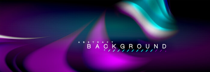 Blurred fluid colors background, abstract waves lines, mixing colours with light effects on light backdrop. Vector artistic illustration for presentation, app wallpaper, banner or posters