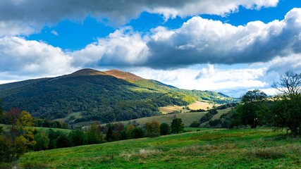Fototapeta premium Beautiful polonina Carynska mountain in Bieszczady mountains in Poland