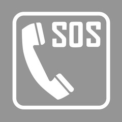icona SOS, chiamata d'emergenza