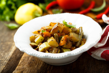 Homemade vegetable stew