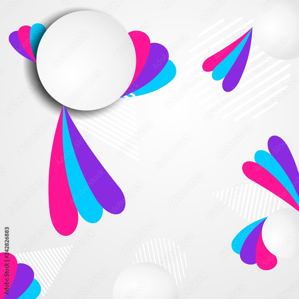 Aufkleber vector modern abstract background with multicolored flow shape.