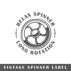 Spinner label
