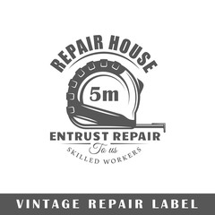 Obraz premium Repair label