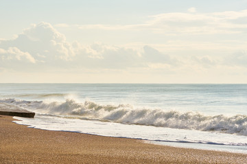 Seascape and beach background
