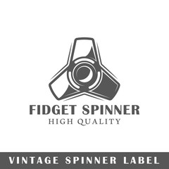 Spinner label