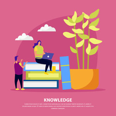 Library Knowledge Flat Composition