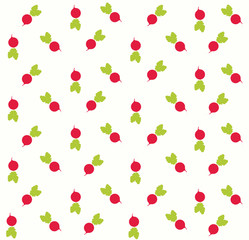 radish background pattern illustration