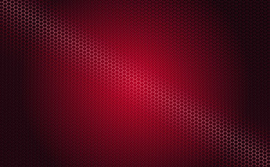 Geometric dark pink design with a corrugated mesh frame.