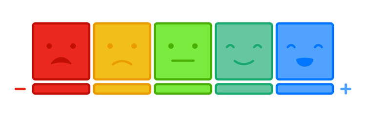 Fototapeta premium Emoticons mood scale