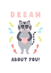 Happy Valentine's day postcard