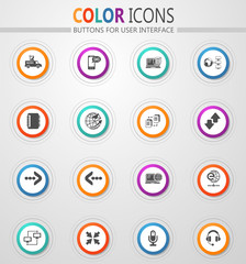 Communication icons set