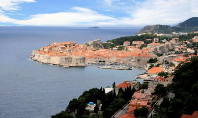 Obraz premium view on old town Dubrovnik, Croatia