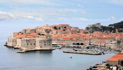 Fototapeta na wymiar port of old town Dubrovnik, Croatia