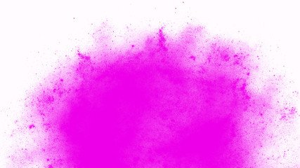 Abstract pink watercolor splash on the white background. Art paint spray texture. Watercolor wallpaper