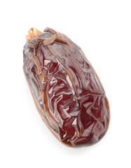 Sweet dried date on white background