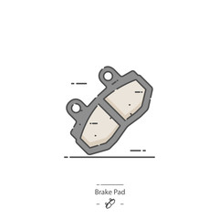 Brake pad - Line color icon