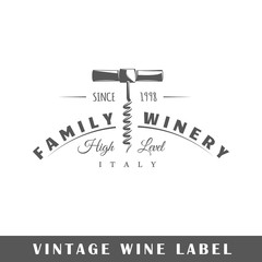 Wine label - obrazy, fototapety, plakaty