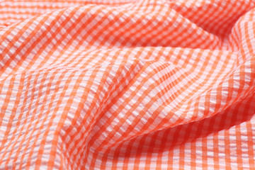 Color checkered napkin, closeup