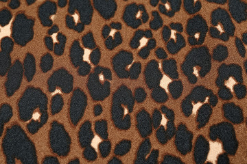Fabric texture with stylish print, closeup