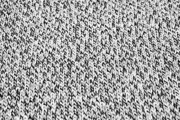 Closeup view of knitted clothes