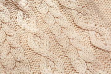 Light knitted clothes, closeup