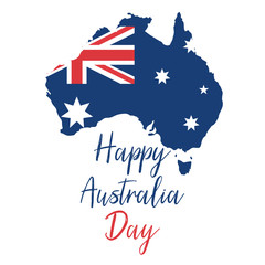 Obraz na płótnie Canvas Australia day. 26 january. Vector illustration
