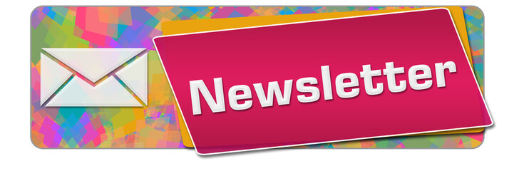 Newsletter Colorful Texture Pink Rounded Squares 