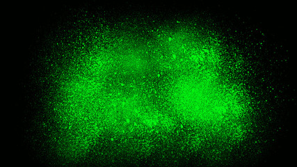 Green spray backdrop. Abstract watercolor splash in motion background. Art paint spray texture. Watercolor wallpaper
