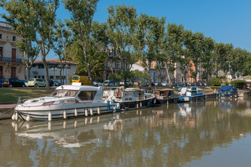 Narbonne is a town in southern France on the Canal de la Robine.