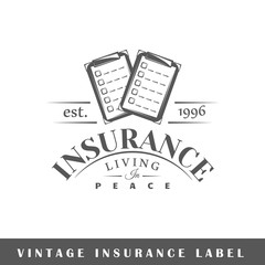 Insurance label