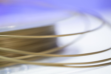 Spools of plastic filaments for 3D Printer