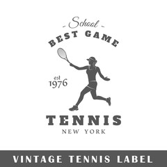 Tennis label