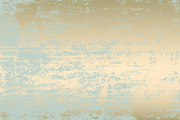 Abstract Grunge Pattina effect Pastel Gold Retro Texture. Trendy Chic Background made in Vector for your design