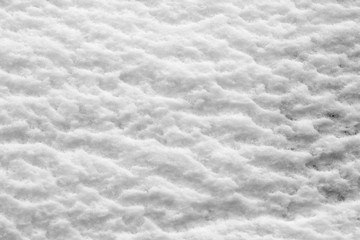 Fototapeta premium Snow surface ripples texture snowfall car detail