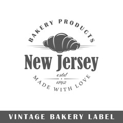 Obraz premium Bakery label