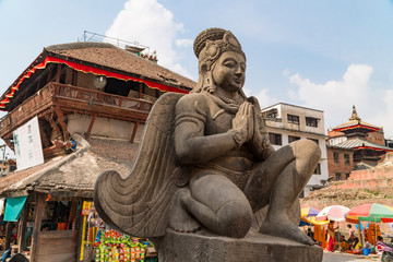 Kathmandu , Nepal : Durbar square in Bhaktapur Kathmandu, Nepal. Bhaktapur is one of UNESCO World Heritage Sites.