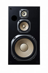 High quality loudspeakers.Hifi sound system in shop for sound recording studio.Professional hi-fi...