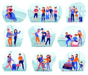 Fototapeta premium Travelers Compositions Set