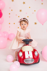 First year baby pink