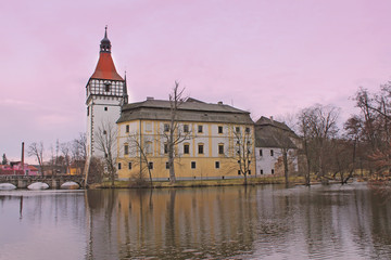 Fototapeta na wymiar View of Castle of Blatna. South Bohemia, Czech Republic, Europe