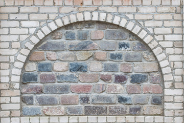 wall with immured window.