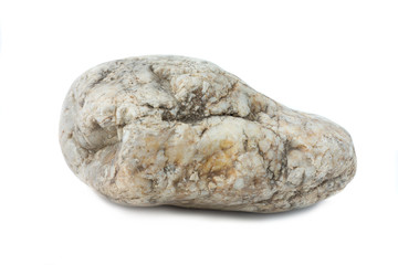 stone rock marble river isolated white background